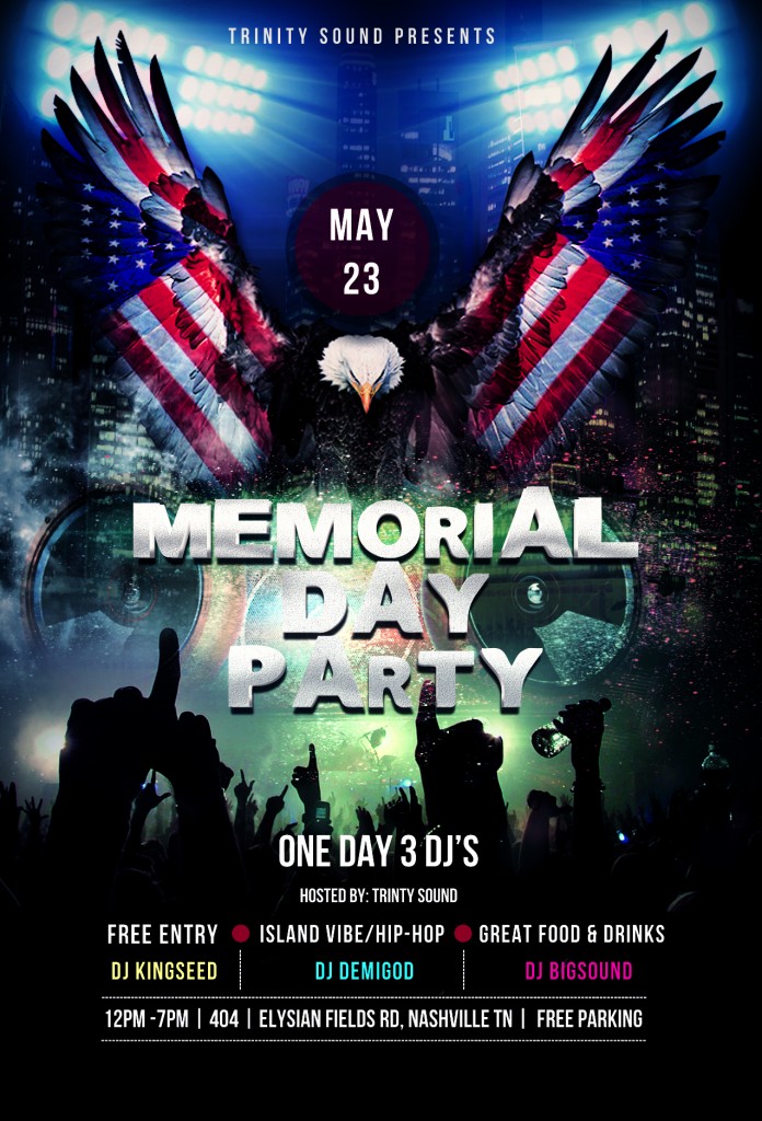 Memorial Day Night PARTY fLYER